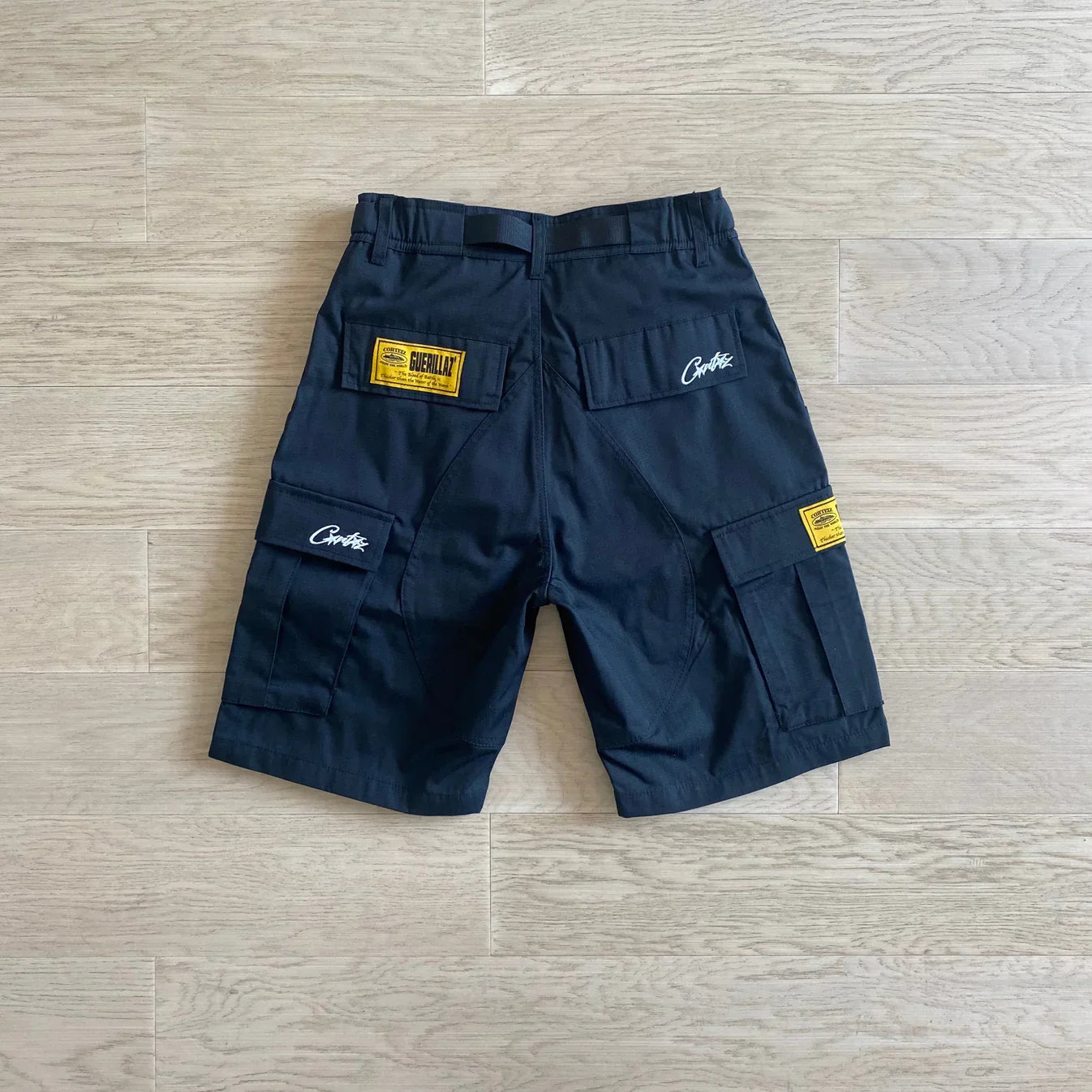 Corteiz New Cargo Shorts - Black Ironleague