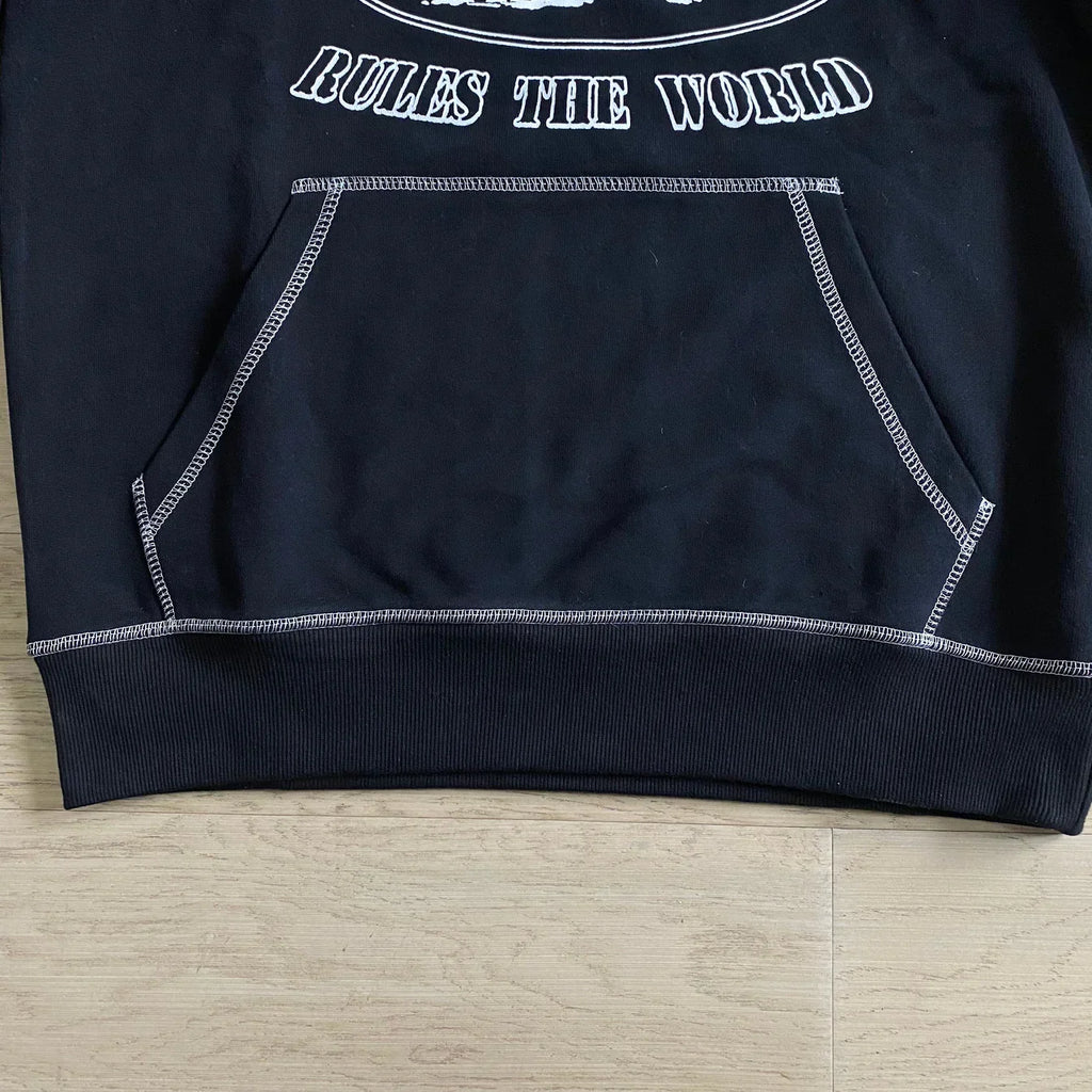Corteiz Alcatraz Hoodie - Black/White Ironleague