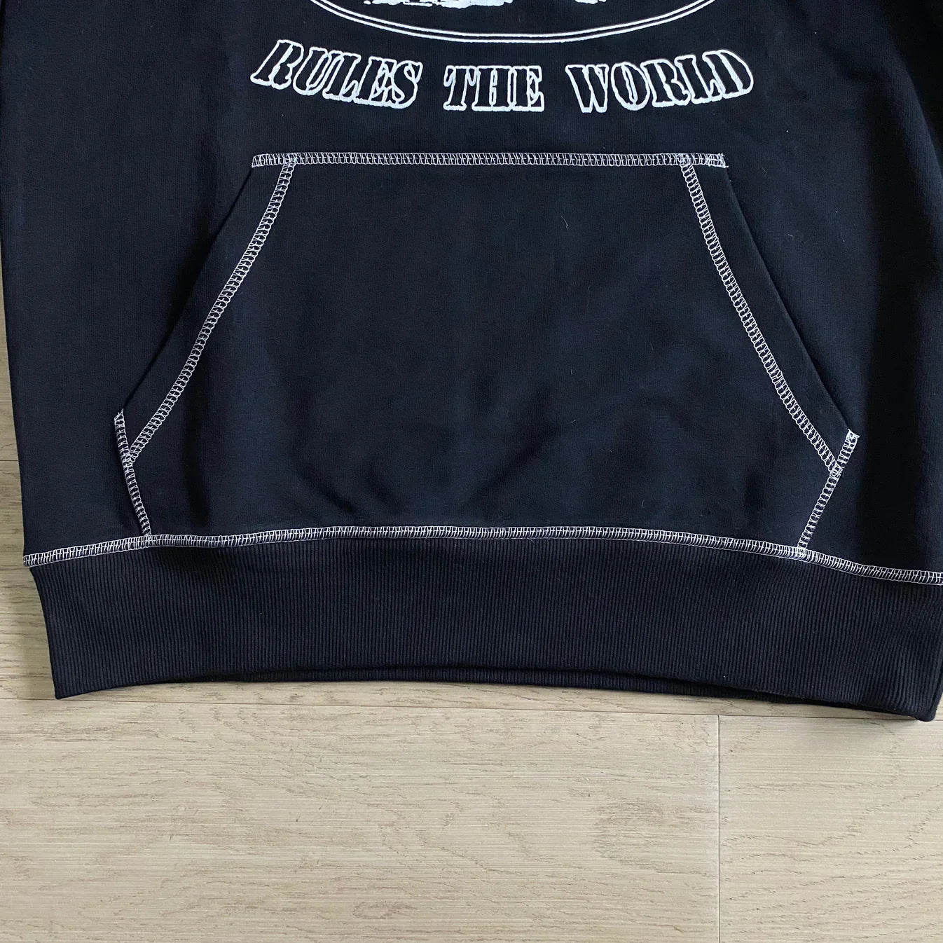 Corteiz Alcatraz Hoodie - Black/White Ironleague
