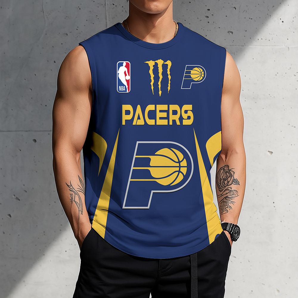 FINAL SALE - NEW CUSTOMIZED NBA06 IPA INDIANA PACERS MEN'S GYM SHIRT