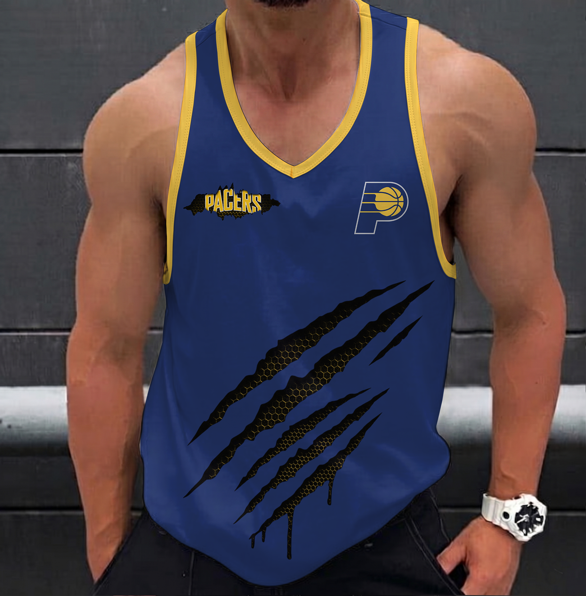 FINAL SALE - NEW CUSTOMIZED NBA06 IPA INDIANA PACERS UNISEX TANK TOP