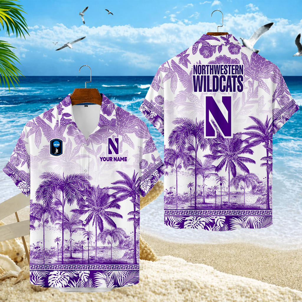 LIMITED EDITION - NEW CUSTOMIZED CFH06 NOW NORTHWESTERN WILDCATS UNISEX HAWAIIAN SHIRT