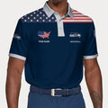 LIMITED EDITION - NEW CUSTOMIZED NFL06 SSH SEATTLE SEAHAWKS POLO SHIRT