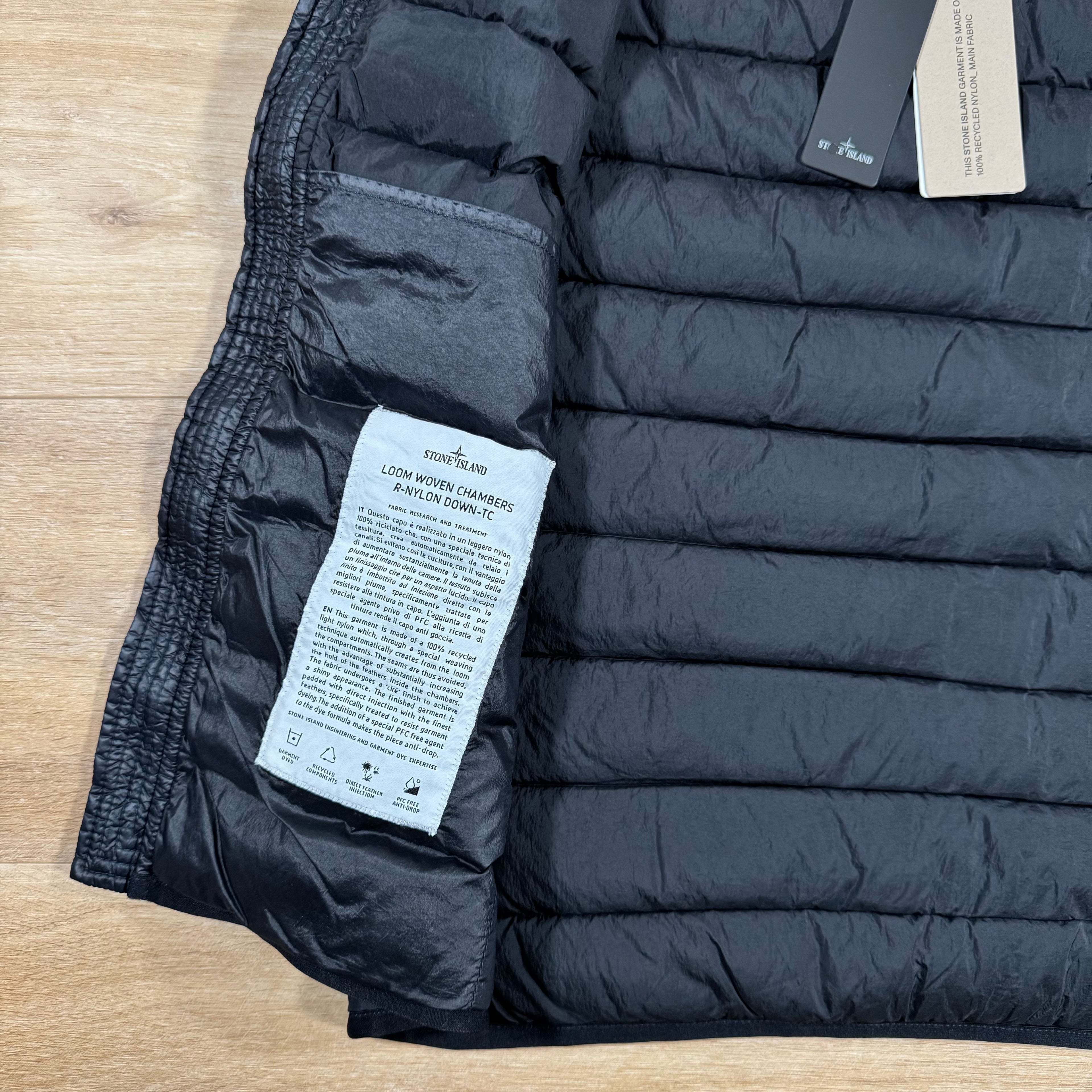 Stone Island Nylon Down-TC Vest in Navy Ironleague