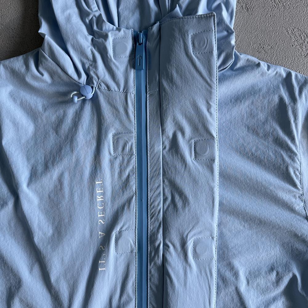 Trapstar Decoded Windbreaker Jacket - Light Blue Ironleague