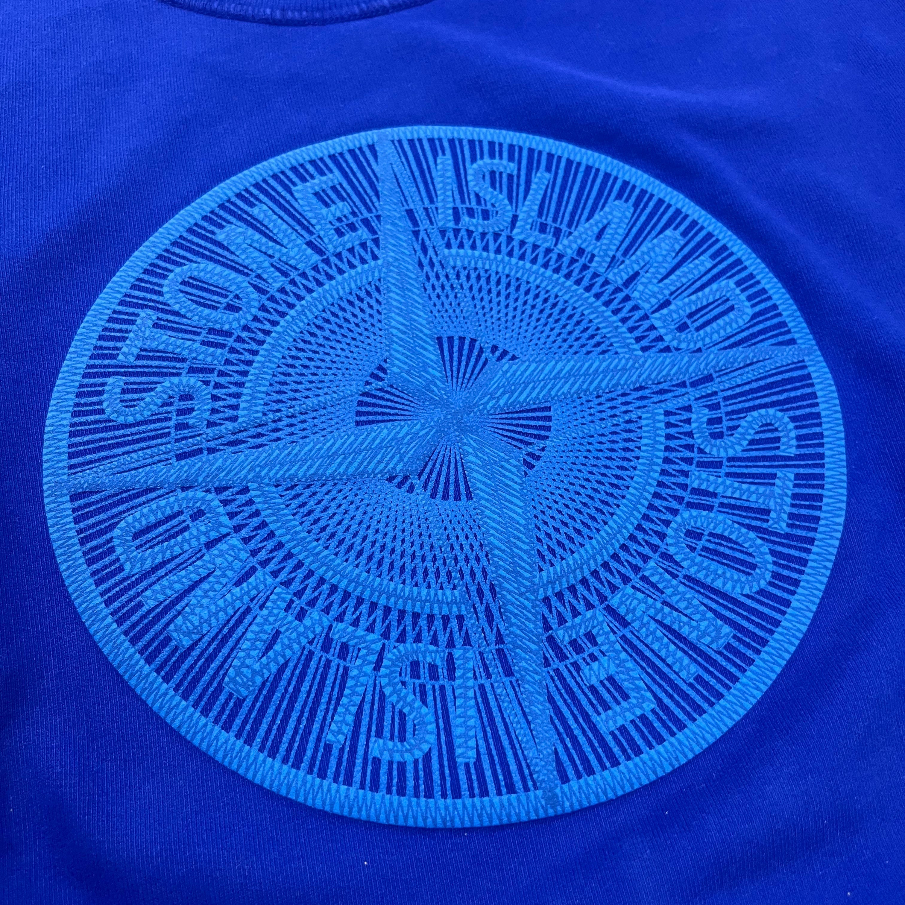 Stone Island Embroidered Sweatshirt - Blue Ironleague