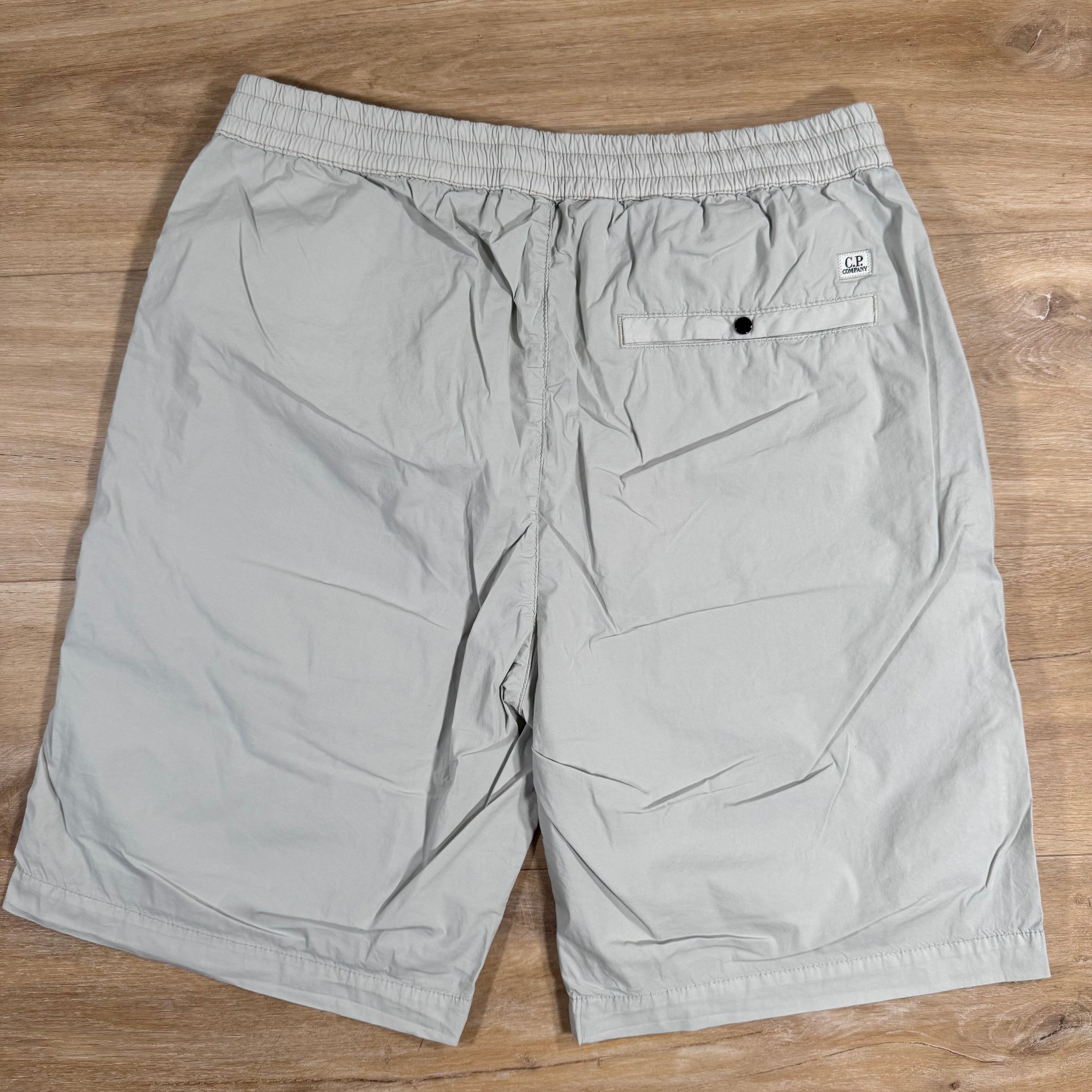 CP Company 50 Fili Stretch Cargo Shorts in Blue Fox - Grey Ironleague