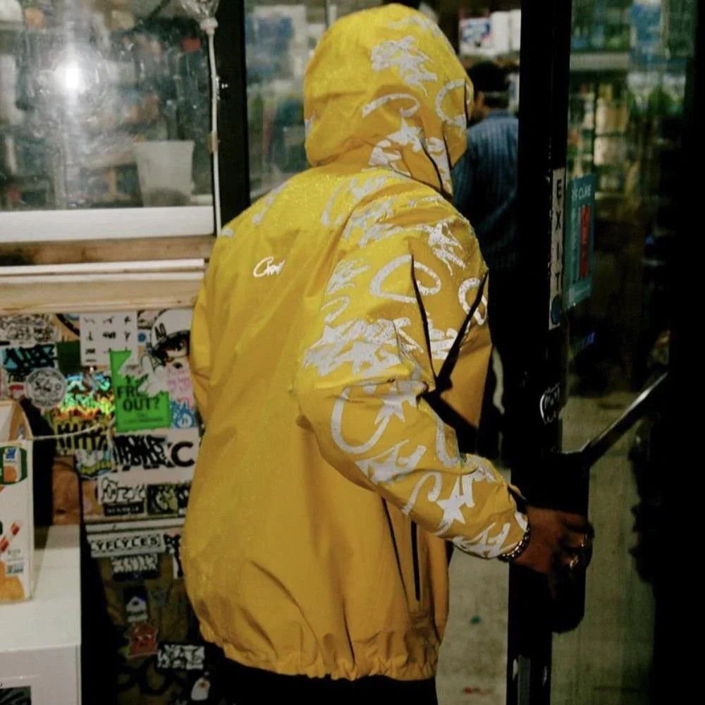 Corteiz Elitework Shell Jacket - Yellow Ironleague