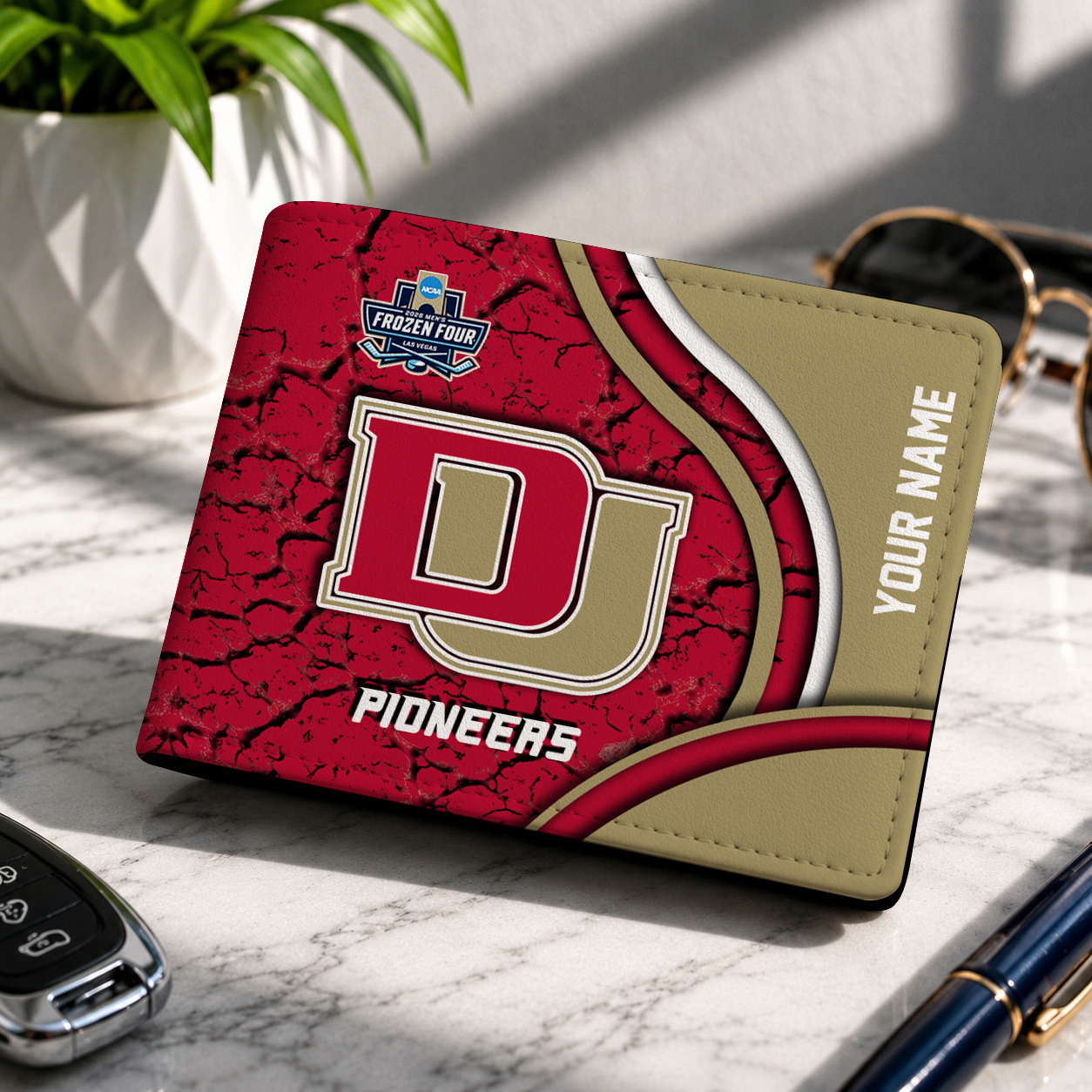 FINAL CLEARANCE NCAA MFF07 DEP DENVER PIONEERS LEATHER WALLET