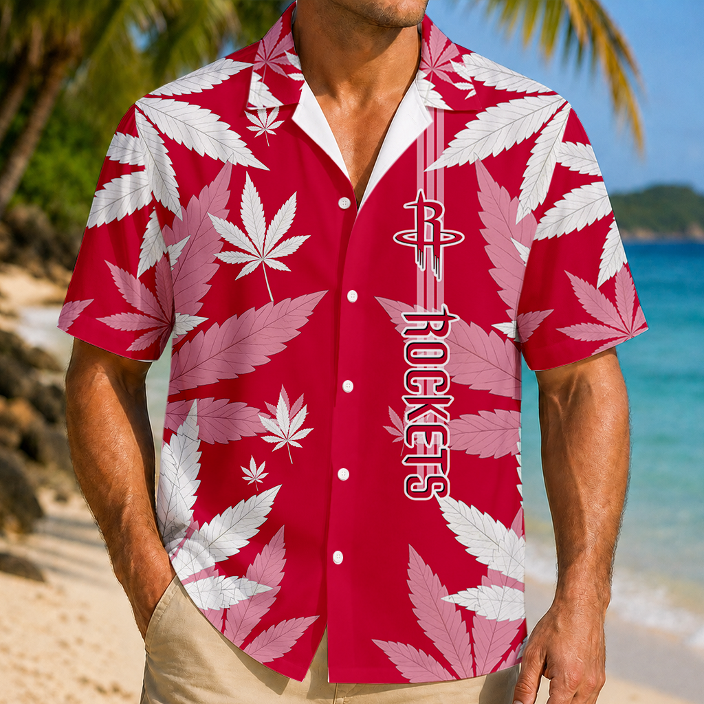 FINAL SALE - NEW CUSTOMIZED NBA07 HRO HOUSTON ROCKETS UNISEX HAWAIIAN SHIRT
