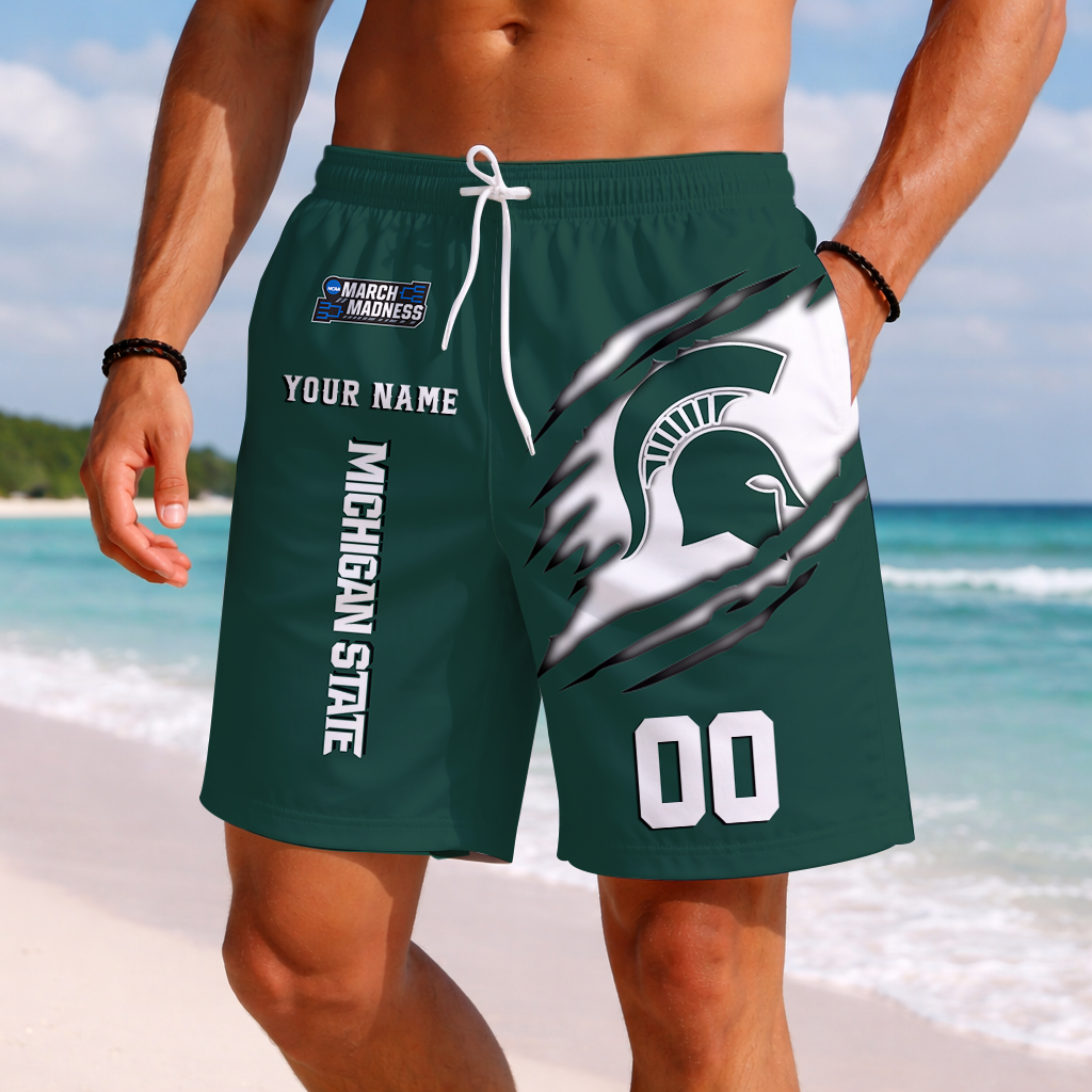 LIMITED DROP NCAA MAM07 MSS MS SPARTANS SHORT PANTS