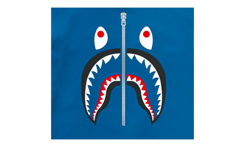 BAPE Shark Tee Blue 0ZXTEM110003N BLUE