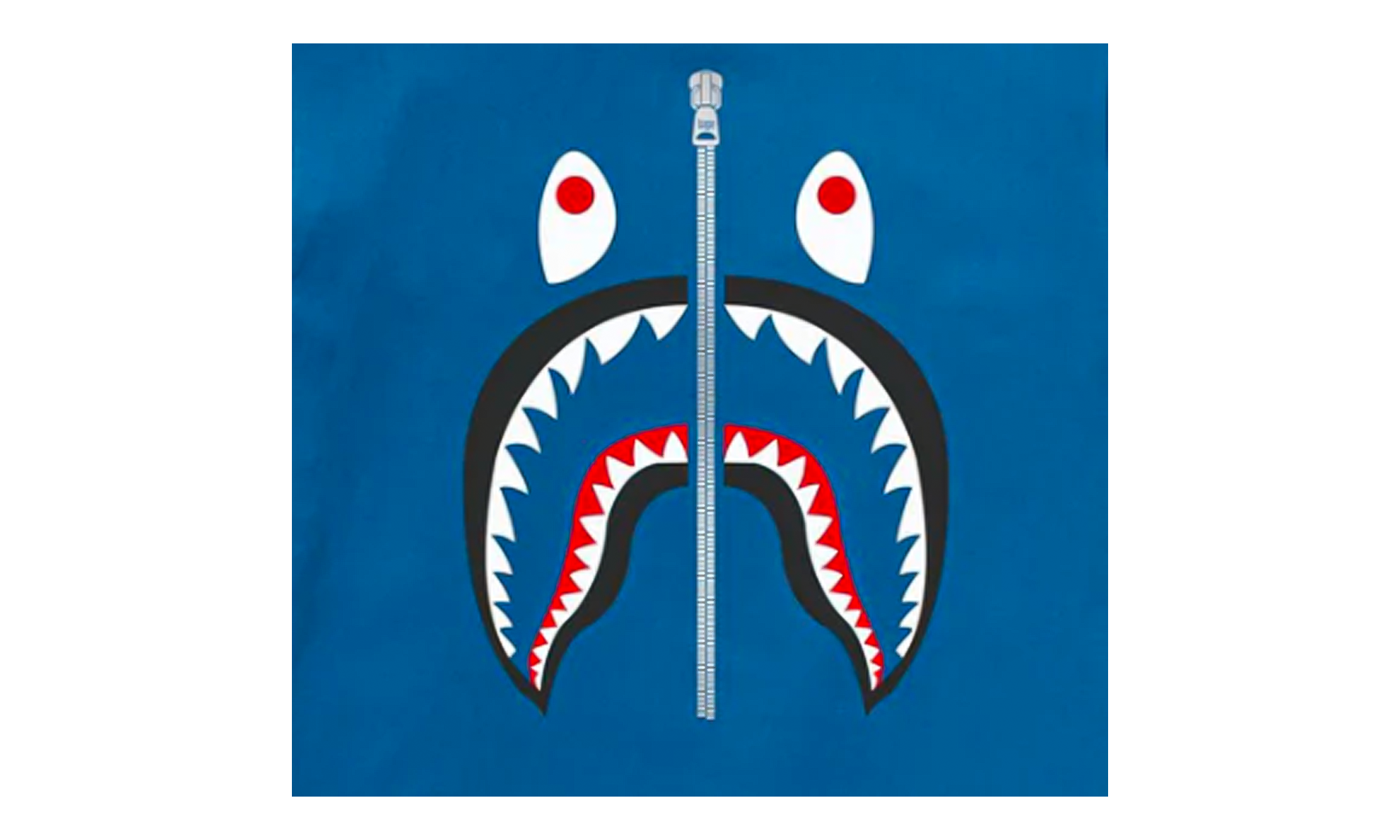 BAPE Shark Tee Blue 0ZXTEM110003N BLUE