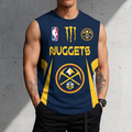 FINAL SALE - NEW CUSTOMIZED NBA08 DNU DENVER NUGGETS MEN'S GYM SHIRT