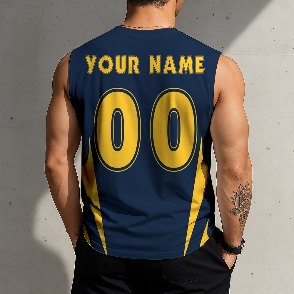 FINAL SALE - NEW CUSTOMIZED NBA08 DNU DENVER NUGGETS MEN'S GYM SHIRT