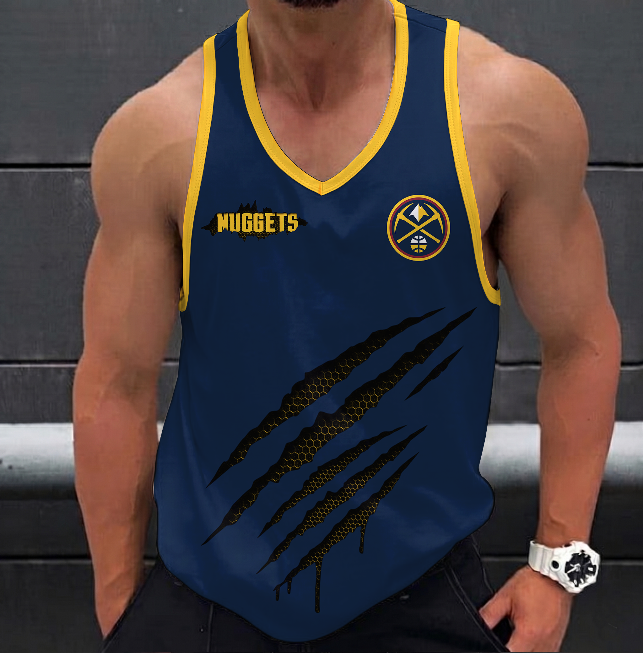 FINAL SALE - NEW CUSTOMIZED NBA08 DNU DENVER NUGGETS UNISEX TANK TOP