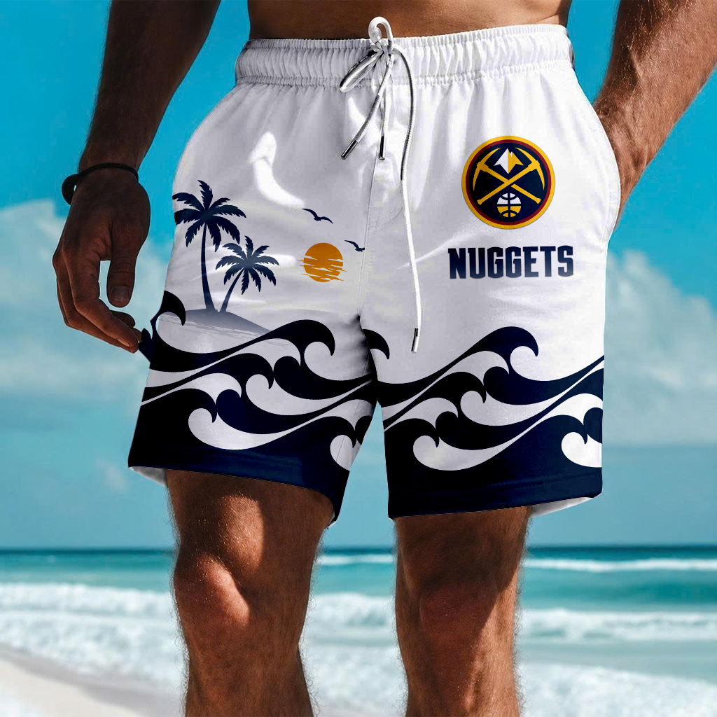 FINAL SALE - NEW CUSTOMIZED NBA08 DNU DENVER NUGGETS SHORT PANTS