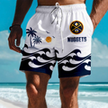 FINAL SALE - NEW CUSTOMIZED NBA08 DNU DENVER NUGGETS SHORT PANTS