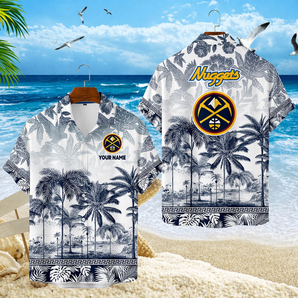 FINAL SALE - NEW CUSTOMIZED NBA08 DNU DENVER NUGGETS UNISEX HAWAIIAN SHIRT