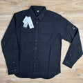 CP Company Gabardine Buttoned Lens Shirt in Black Ironleague