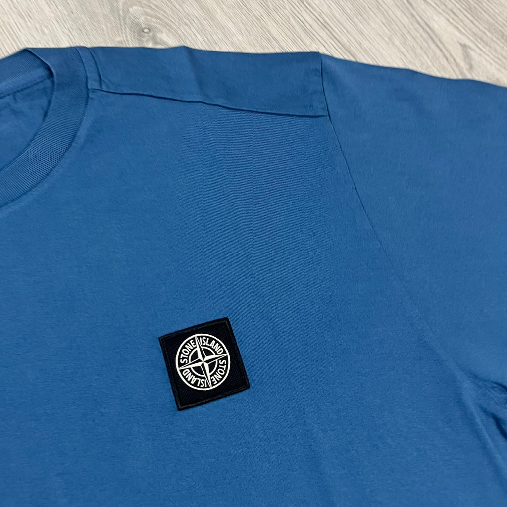 Stone Island Patch T-Shirt - Avio Blue Ironleague