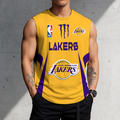 FINAL SALE - NEW CUSTOMIZED NBA09 LLA LOS ANGELES LAKERS MEN'S GYM SHIRT