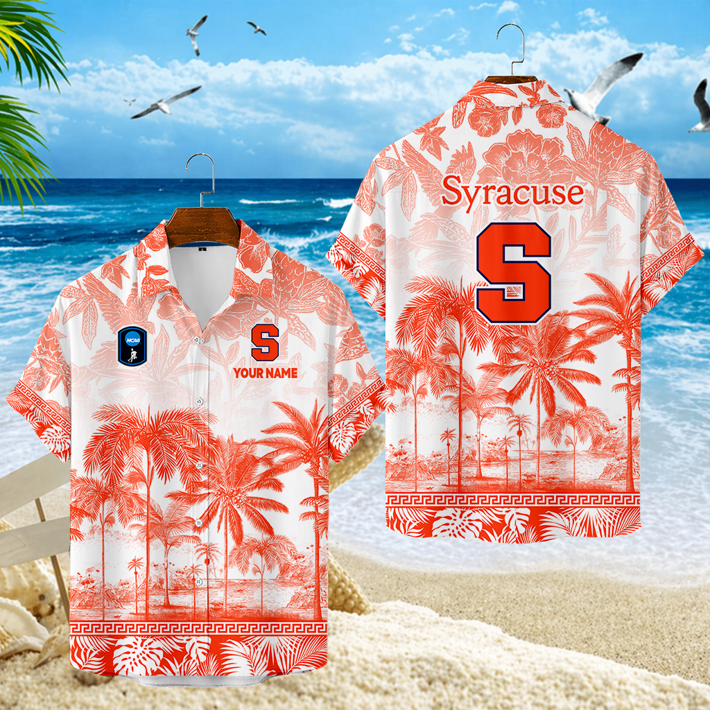 LIMITED EDITION - NEW CUSTOMIZED CFH09 SYO SYRACUSE ORANGE UNISEX HAWAIIAN SHIRT