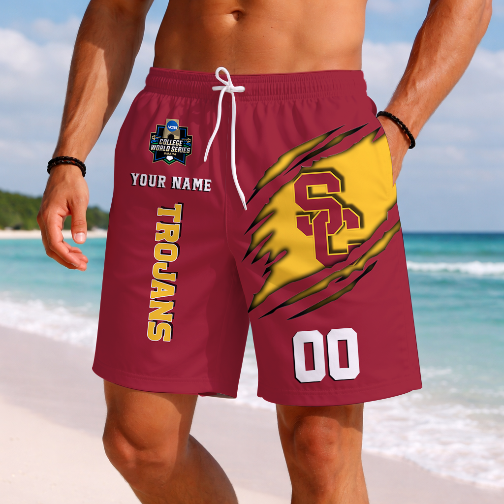LIMITED DROP NCAA CWS09 USC USC TROJANS SHORT PANTS