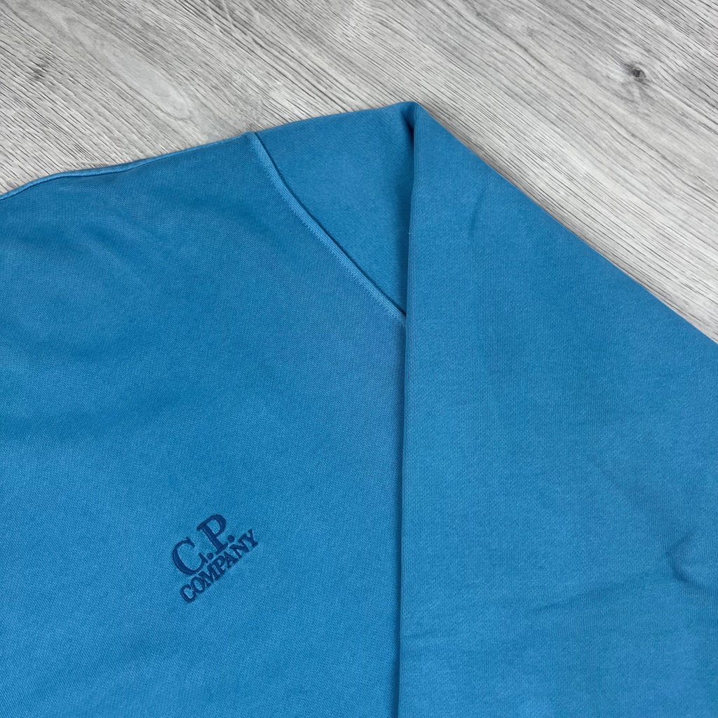 CP Company Patch Sweatshirt - Aegean Blue Ironleague