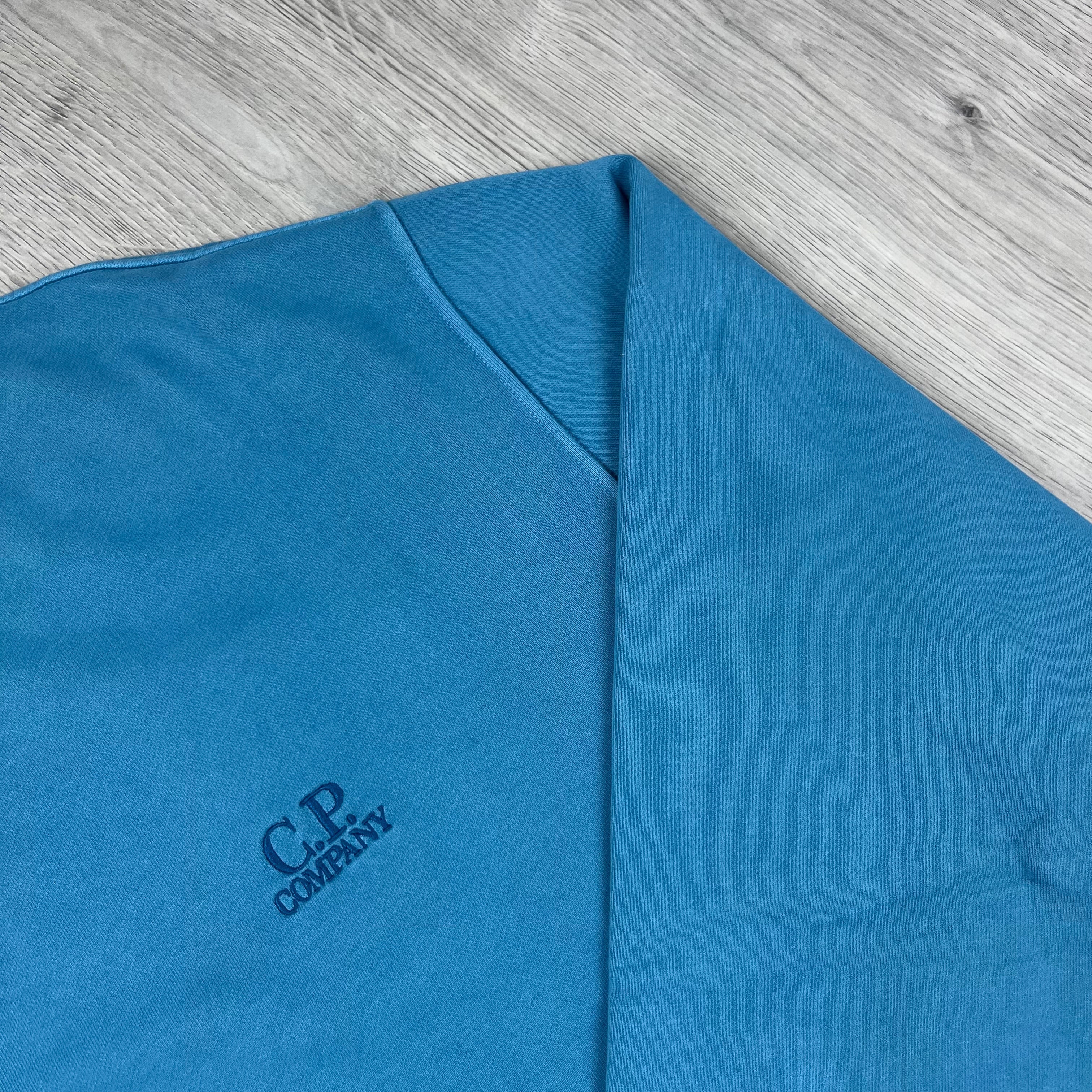 CP Company Patch Sweatshirt - Aegean Blue Ironleague