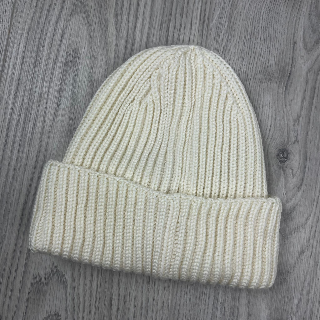 CP Company Goggle Beanie - White Ironleague