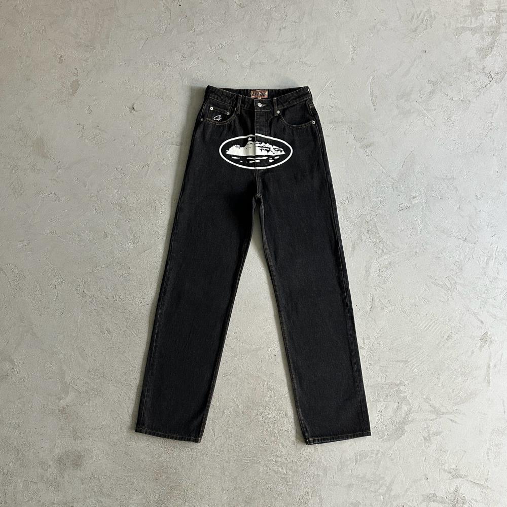 Corteiz Island Baggy Jeans - Black Ironleague