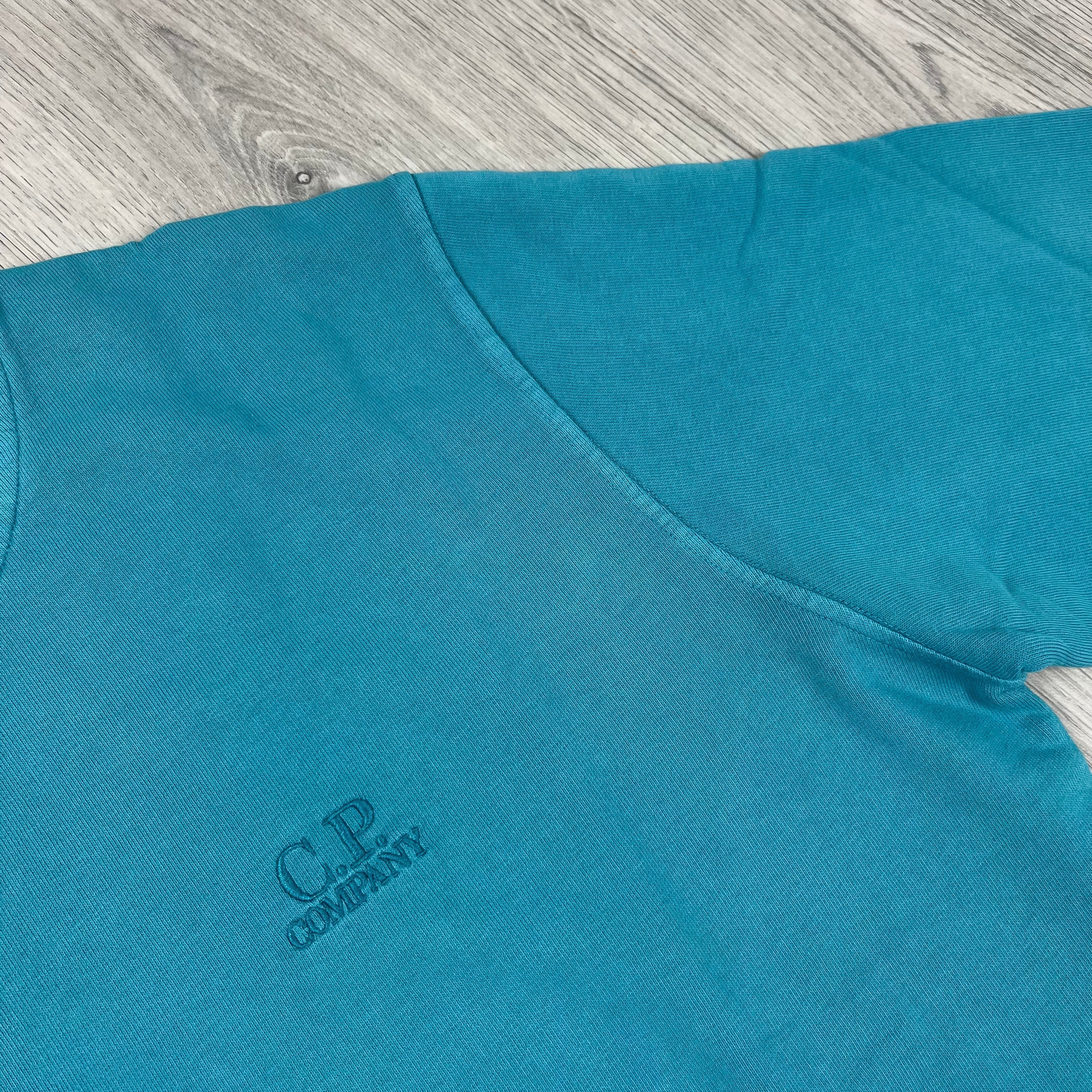 CP Company Patch Sweatshirt - Tile Blue Ironleague