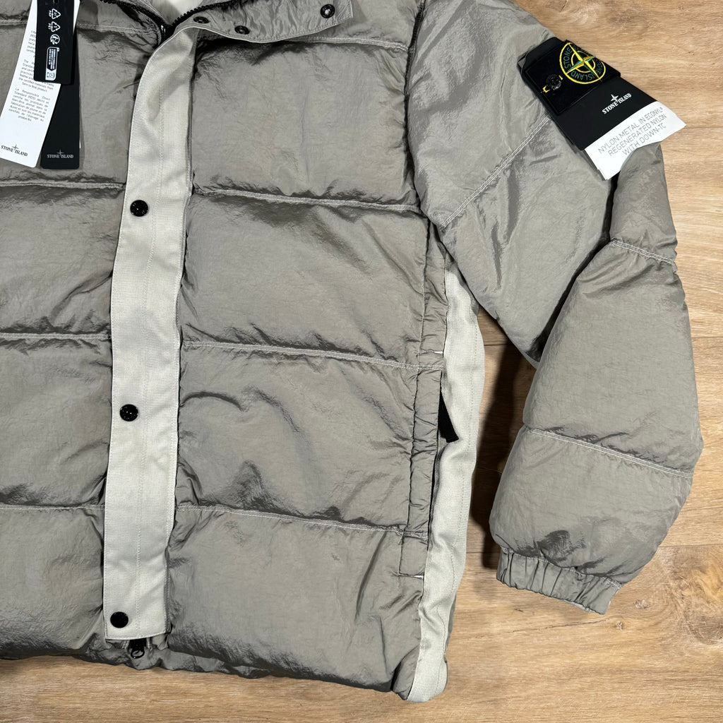 Stone Island Nylon Metal Down Jacket in Plaster Ironleague