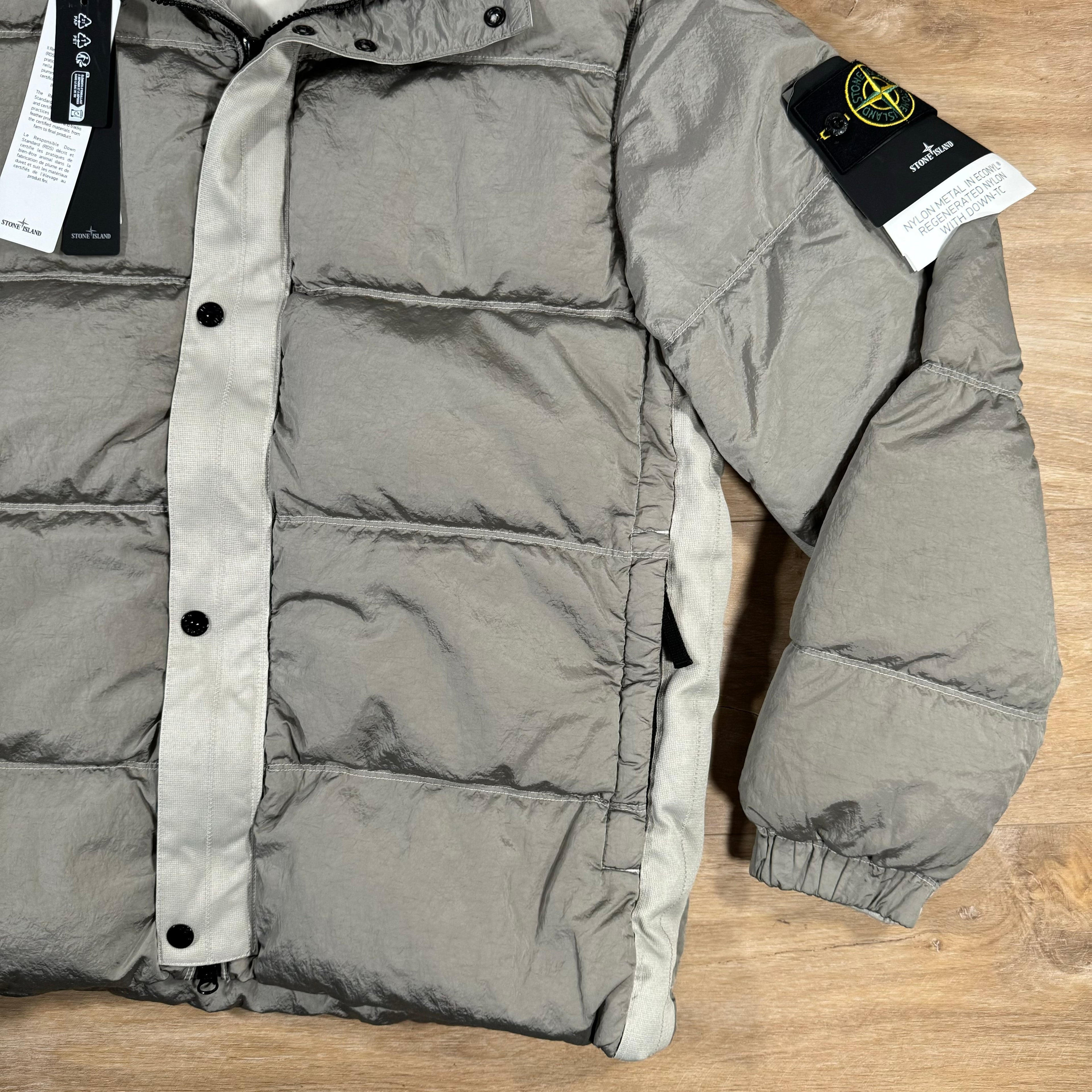 Stone Island Nylon Metal Down Jacket in Plaster Ironleague