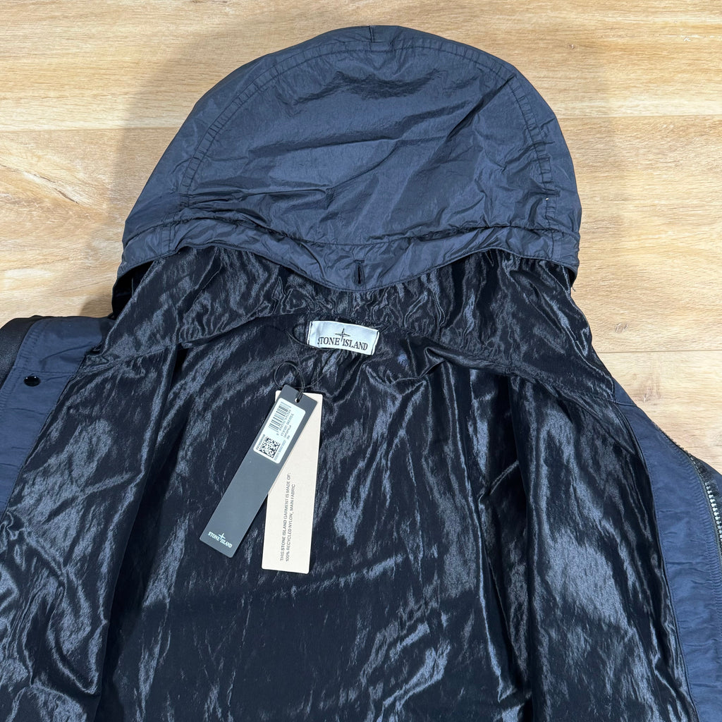 Stone Island Crinkle Reps R-NY Jacket in Navy Ironleague