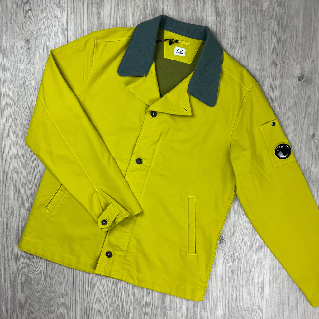 CP Company Co/Ny Satin Jacket - Green Sheen Ironleague