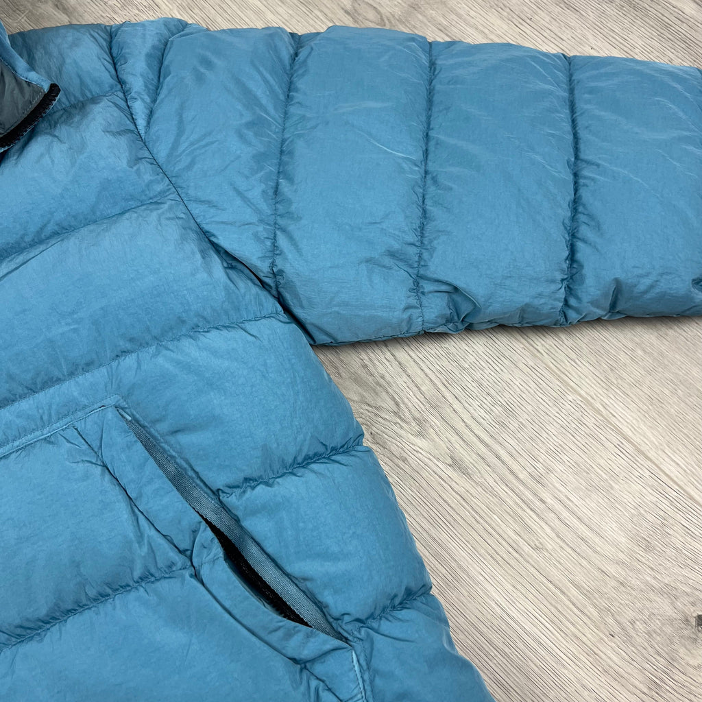 CP Company Chrome Goggle Jacket - Aegean Blue Ironleague