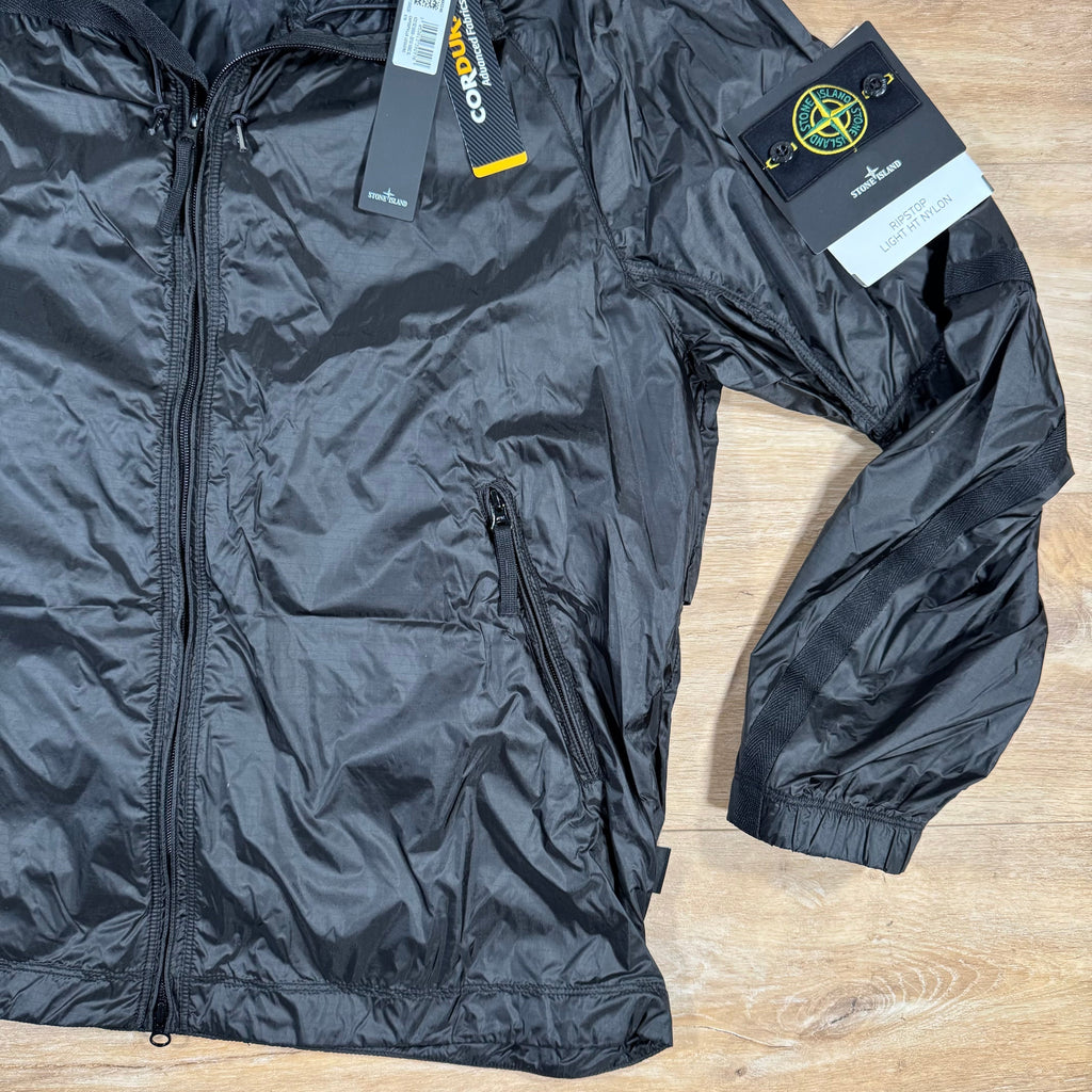Stone Island Ripstop Light HT Nylon Jacket in Lead Grey Ironleague