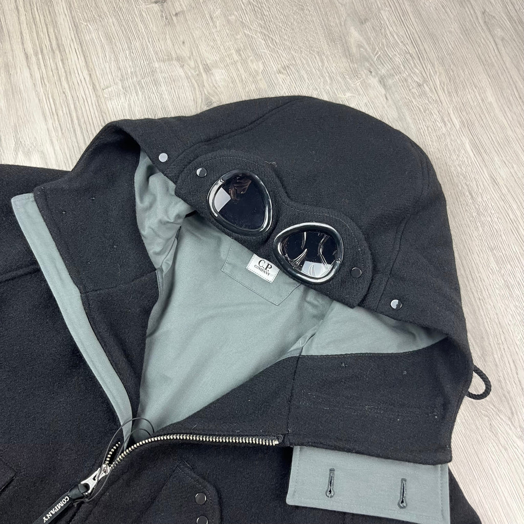 CP Company Duffel Goggle Jacket - Black Ironleague