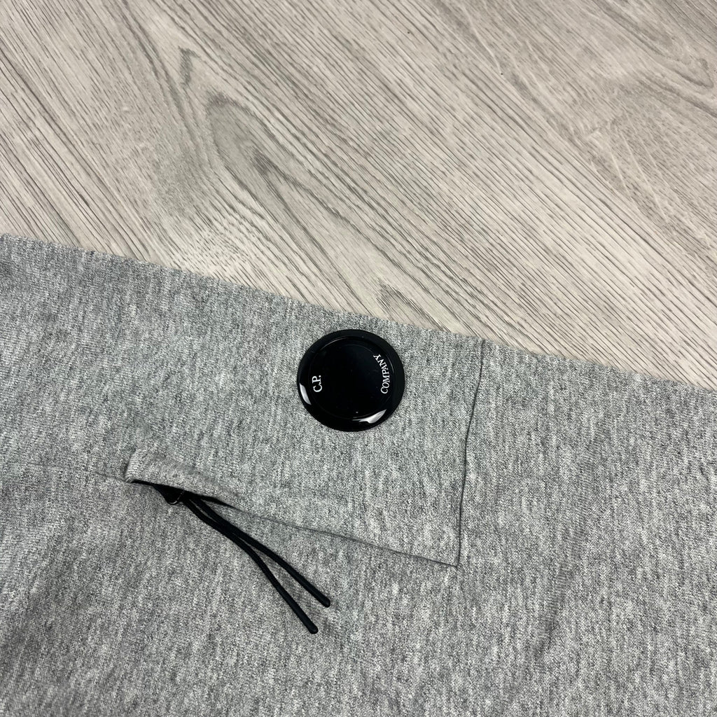 CP Company Raised Fleece Hoodie - Grey Ironleague