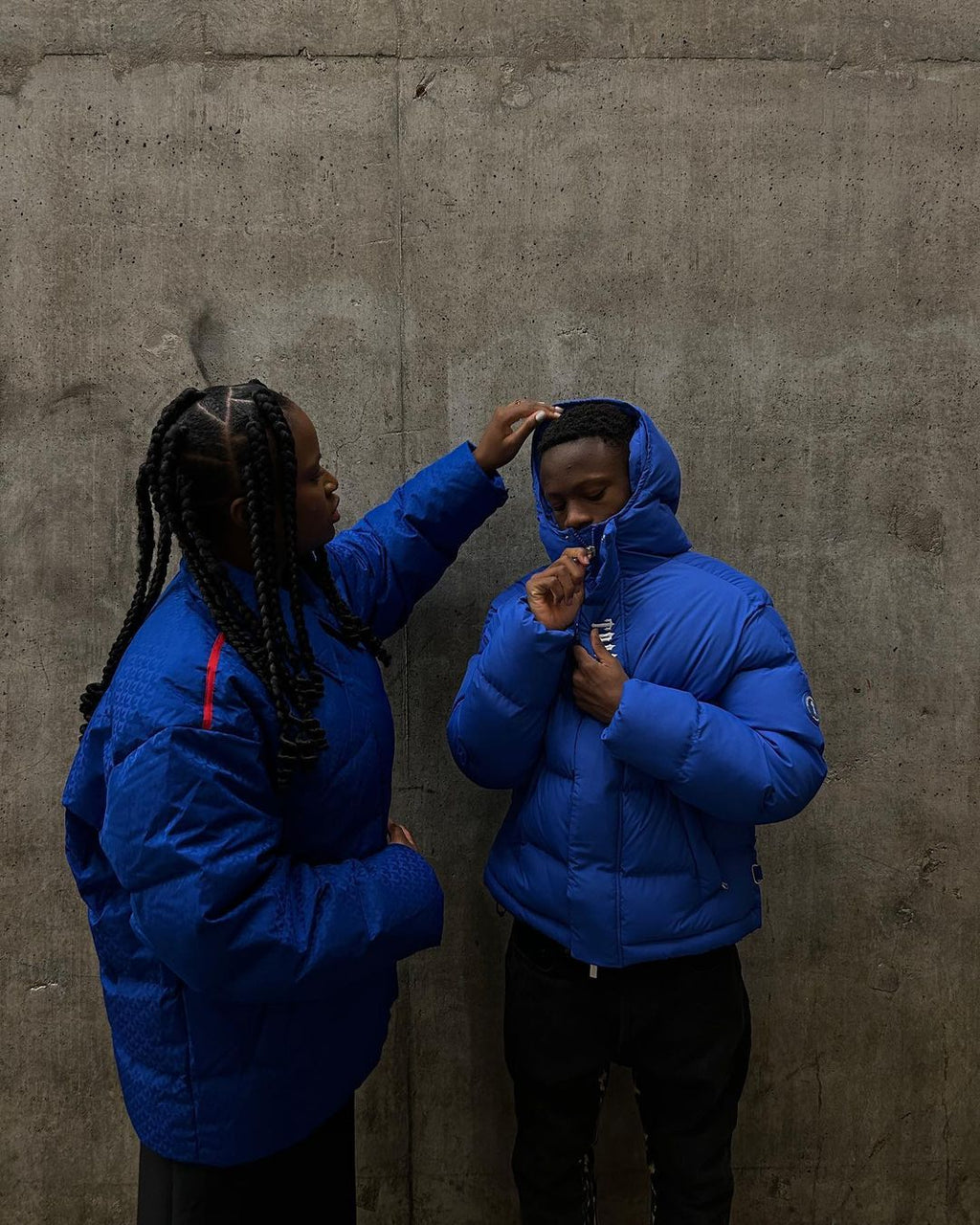 Trapstar Decoded 2022 Hooded Puffer Jacket - Blue Ironleague