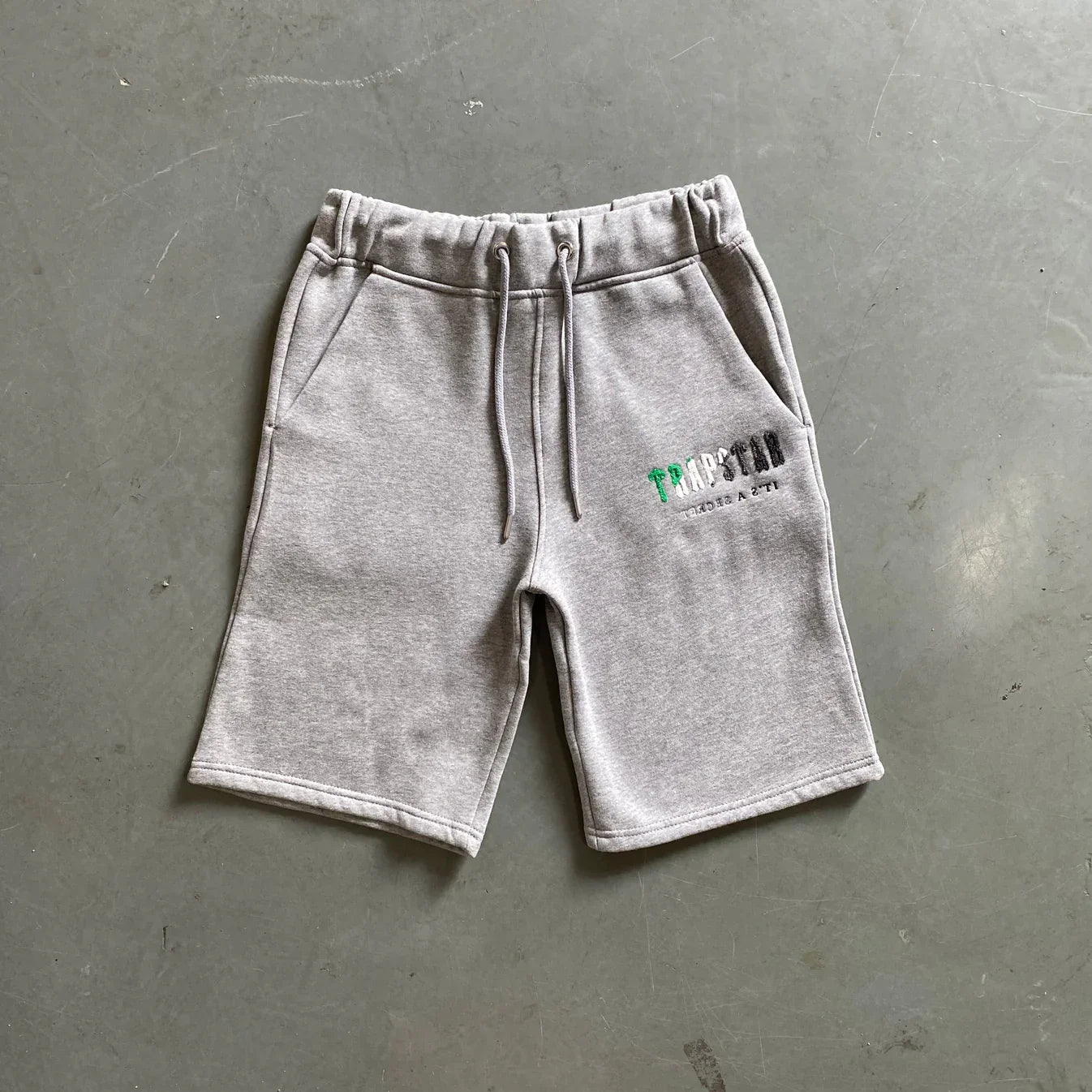 Trapstar Chenille Decoded Short Set - Black/White/Grey Ironleague
