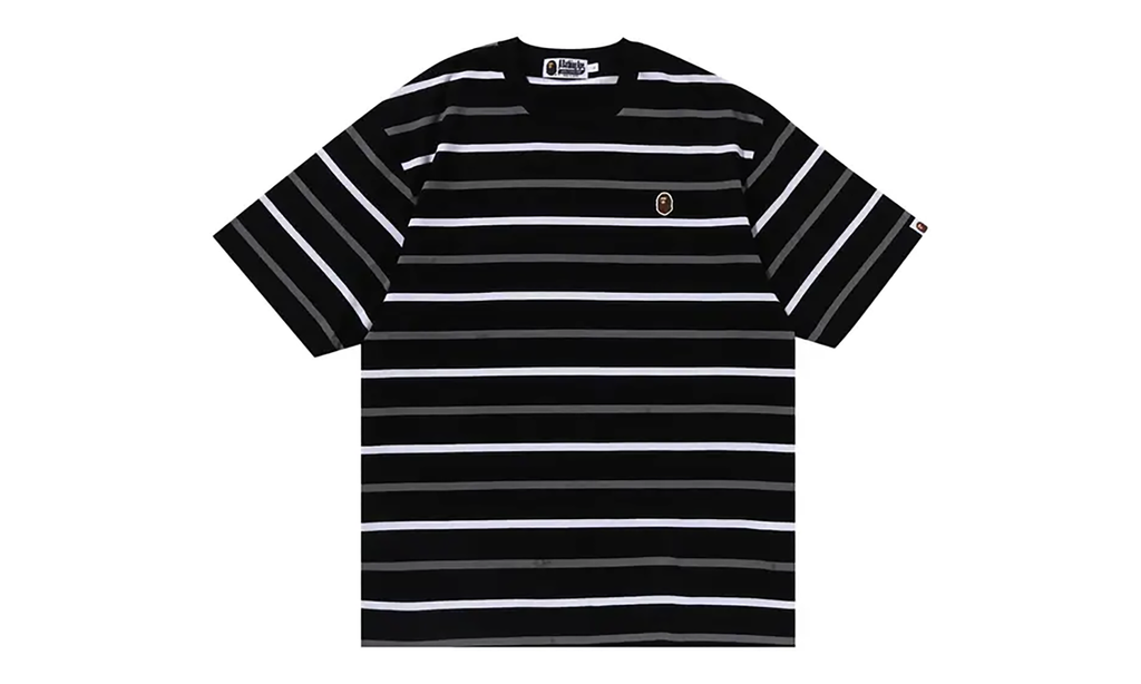 BAPE One Point Stripe Tee Black 001CSK801005M BLK