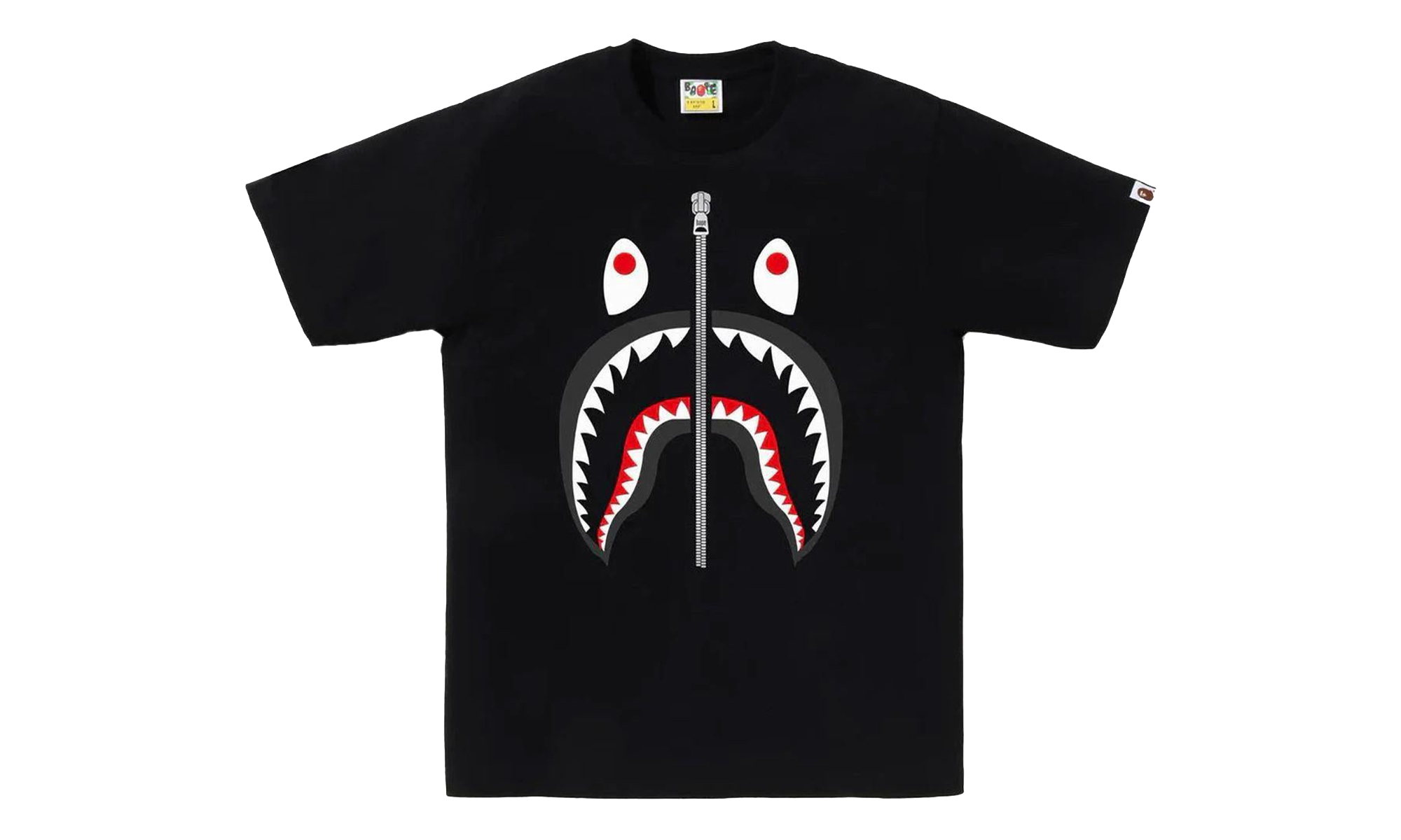 BAPE Shark Tee Black 1G80 110 001 BLACK
