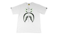 BAPE BOUNTY HUNTER GLOW IN THE DARK SHARK SHIRT White BAPE025