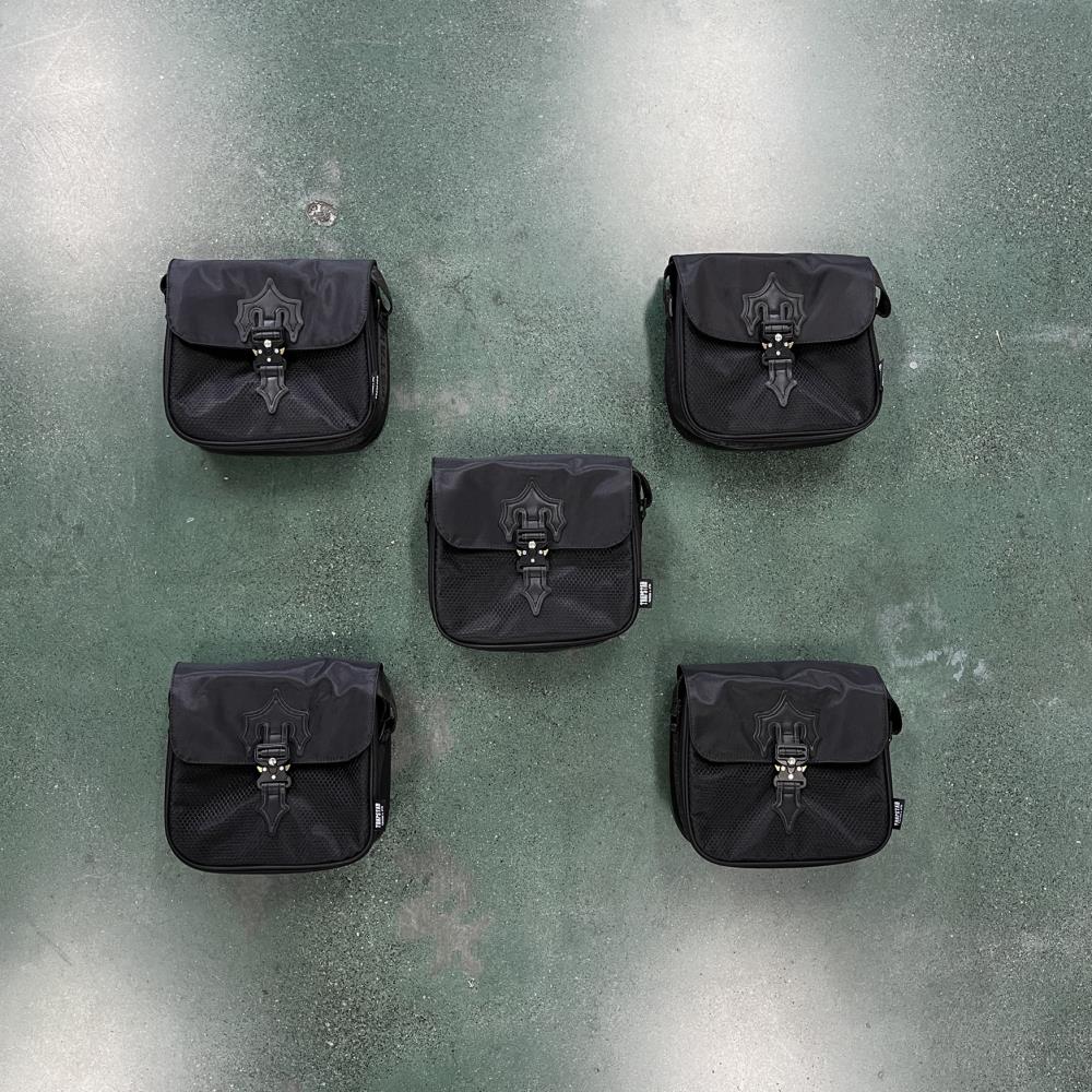 Trapstar Irongate T Crossbody Bag - Black/Black Ironleague