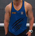 FINAL SALE - NEW CUSTOMIZED MLB10 HOUSTON ASTROS UNISEX TANK TOP