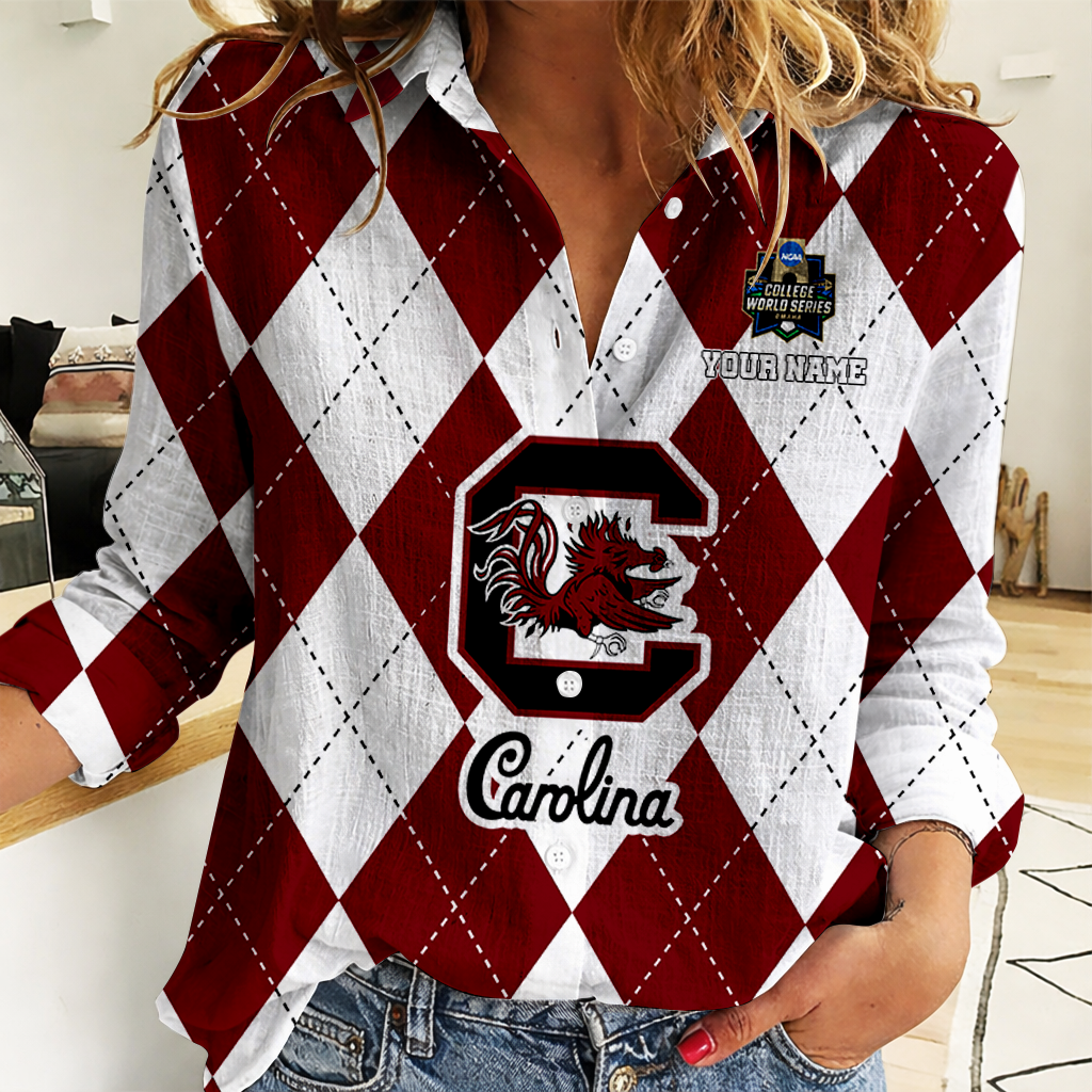 LIMITED DROP NCAA CWS10 SCG SC GAMECOCKS WOMEN CASUAL SHIRT FOR FAN