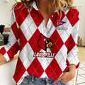 LIMITED DROP NCAA FBS10 ULC UL CARDINALS WOMEN CASUAL SHIRT FOR FAN